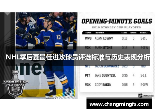 NHL季后赛最佳进攻球员评选标准与历史表现分析